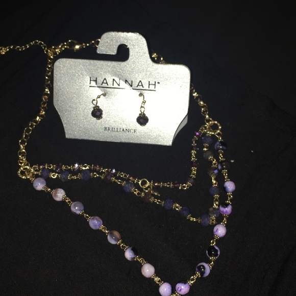 Hannah Necklace and Earrings set - Picture 3 of 6